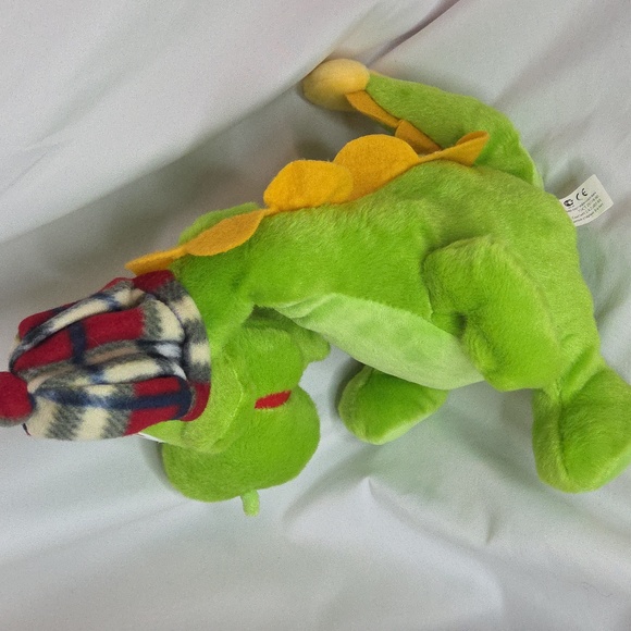 Dragon Dinosaur Lochness Monster Floppy plush In hat Russian tag Rare - Picture 15 of 17